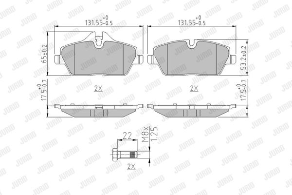 JURID 573733J | Fren Balatası Ön
