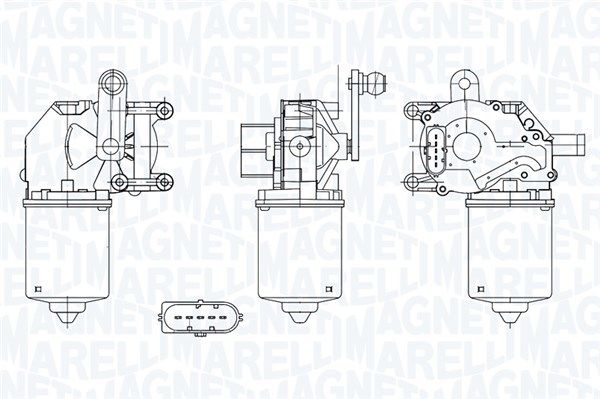 MAGNETI MARELLI 064050002010 | Silecek Motoru 02-18 Fiesta.V.VI 12V