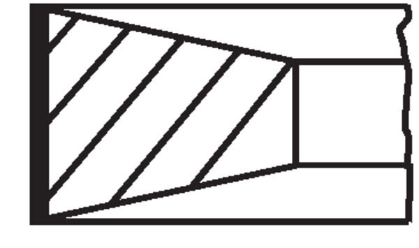 MAHLE 01482N2 | Segman 1.00 mm 94.67 mm Ford Transit T12-T15 Triton 2.5D-TD 91-97