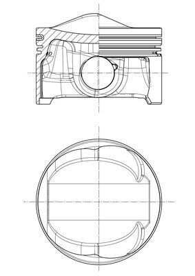 MAHLE 028PI00124000 | Piston + Segman 84.50 1-3 Silindir (VW Touareg 3.0 TSI 10-18 / Audi A4 3.0 TFSI 08-15) Caka-Ccba-Cgwc-Cgxc