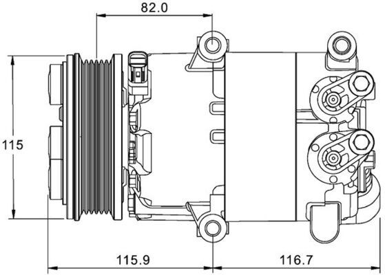 MAHLE ACP1332000P | Klima Kompresörü
