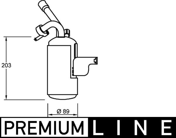 MAHLE AD276000P | / Klima Tüpü (Ford: Connect 1.8 TDCI 02-13) 8Ft351335-051