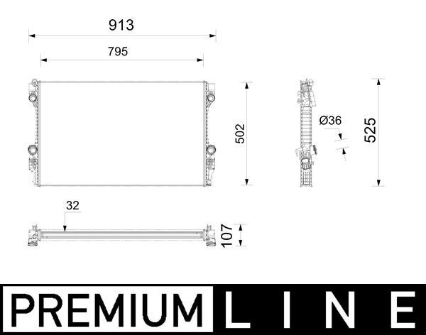MAHLE CR 1163 000P | Su Radyatörü Panamera