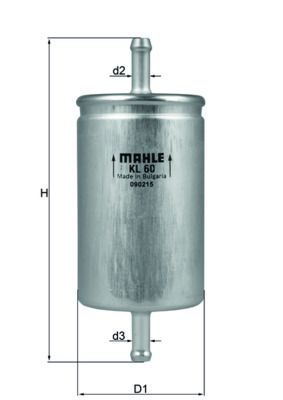 MAHLE KL60 | Benzin Filtresi 95-Polo-Caddy-Ibiza-Cordoba