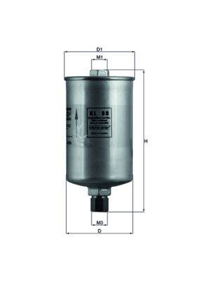 MAHLE KL88 | Yakıt Filtresi H84wk03