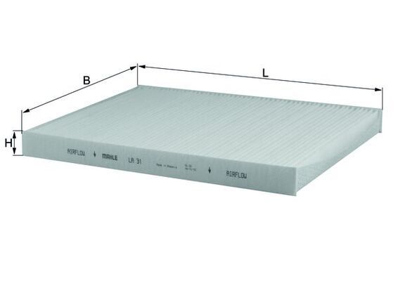 MAHLE LA31 | Polen Filtresi E900lı / Ah104 (Karbonsuz)