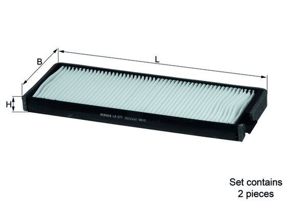 MAHLE LA377-S | Filtre Polen-(Chevrolet Rezzo 1.6 05 /)