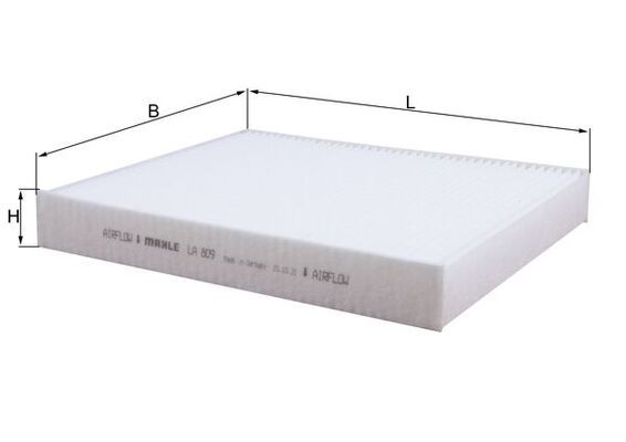 MAHLE LA809 | Polen Filtresi 10-Polo-Ibiza 1.4Tdi-1.6Tdi