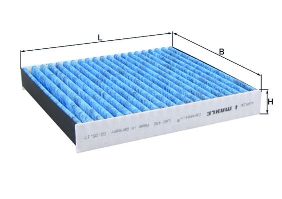 MAHLE LAO436 | Polen Filtresi Karbonlu (Peugeot 4007 07 / Citroen C4 Aircross 12 / C Crosser 07 / Mitsubishi Asx 10 / L200 2.4 Dı-D 15 / Lancer 08 / Out
