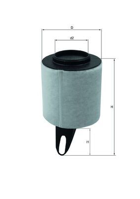 MAHLE LX1650 | Hava Filtresi 07-14 1-Seri (E81-E87) 3-Seri (E90)