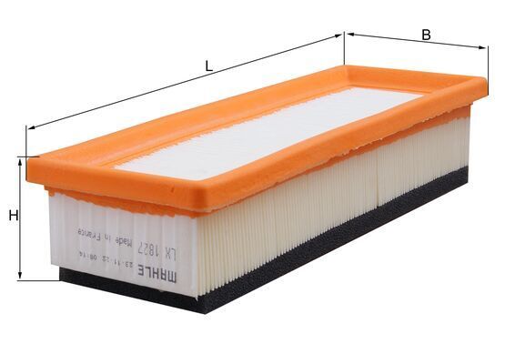 MAHLE LX1827 | Hava Filtresi (Fiat Doblo 05-Albea 07-Fiorino 09-Panda 09-Punto-500 / Ford Ka 1.2)