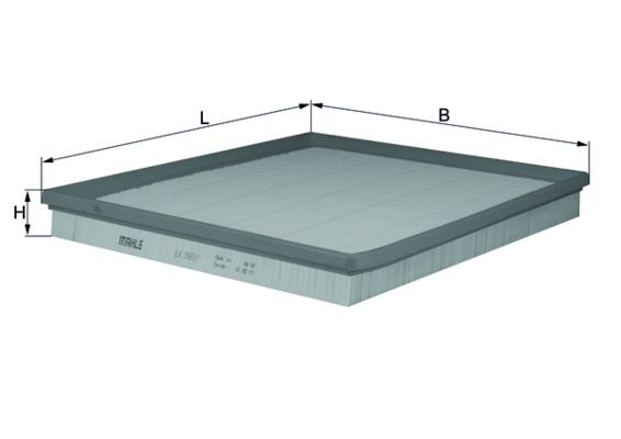 MAHLE LX2065-1 | Hava Filtresi Transit V347 2,2 TDCI 140Ps 07 / > Tourneo Custom V362 2,2 TDCI 100Ps / 125Ps / 155Ps 12