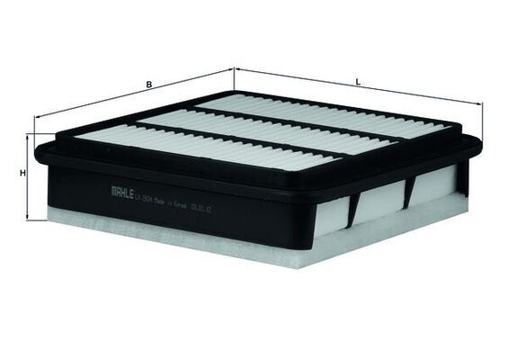 MAHLE LX2834 | Filtre Hava-(Mitsubishi L200 2.5 D-Id 06 / 14)