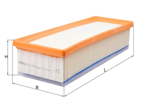 MAHLE LX4084 | Hava Filtresi 14-5-Seri (F10-F11) X3-X4 (F25-F26)