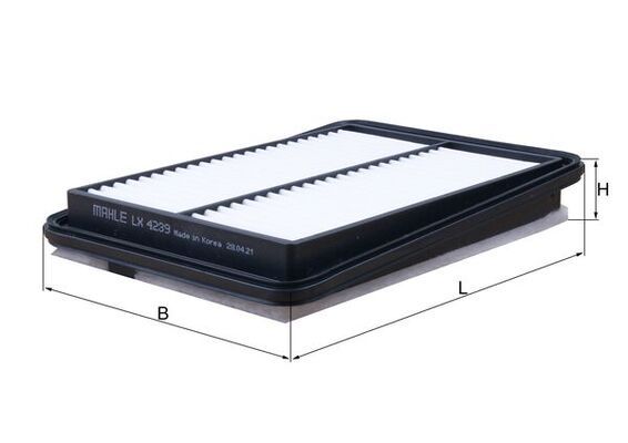 MAHLE LX4239 | Hava Filtresi Qashqai 1.3 Dıgt 2018-Kadjar 1.5 DCI 1.6Dcı 2015 -