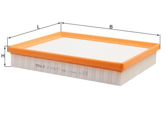 MAHLE LX4296-7 | Hava Filtresi Opel Astra K B16 1 2 Tutro 68 81 KW 110 Ps 08 2019