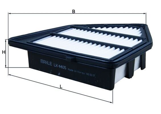 MAHLE LX4405 | Hava Filtresi 14-Cr-V 1.6İ-Dtec