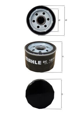 MAHLE OC1824 | Yağ Filtresi