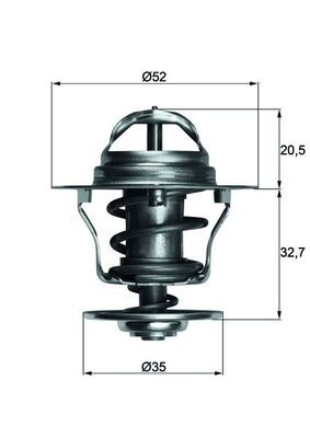 MAHLE TX1288D | Termostat (92°) Connect 02-13 T12 T15 92-00 Escort IV / V / VI / VII 1.6 16V / 1.8 16V / 1,8Td 92-00