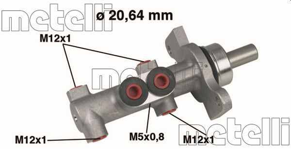 METELLİ 05-0422 | / Ana Merkez Alüminyum Abssız (Citroen C3 1,4Hdı 2002 -)