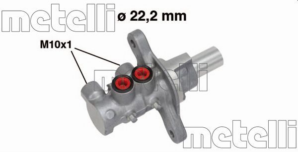 METELLİ 05-0675 | Ana Merkez Alüminyum (Opel Corsa D 1,3 CDTI 2006-/ Fiat Punto Evo 1,3 D Mtj / Linea 1,3 D Mtj
