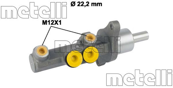 METELLİ 05-0720 | Fren Ana Merkez 22,20mm-Ate-Sensör Yerı Olan (VW Caddy 04-15 Golf 04-14 Audi A3 04-13 Seat Leon 06-13)
