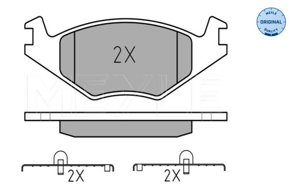 MEYLE 0252088715 | Fren Balatası VW Polo E.M.,Golfıı Ön İnce 15mm
