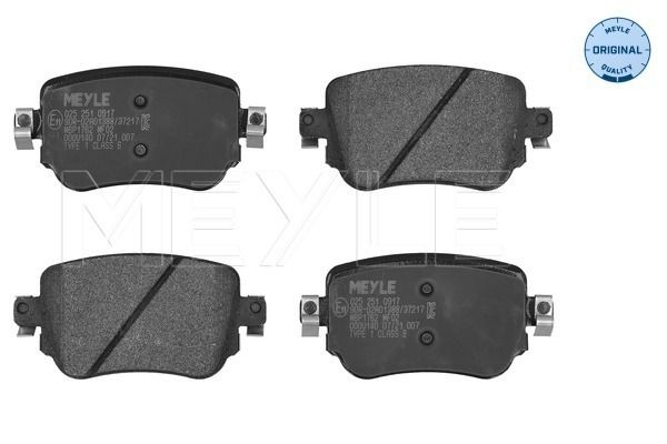 MEYLE 0252510917 | Fren Balatası VW Caddy Octavia A1 Arka 2015 -