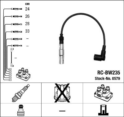NGK 0579 | Buji Kablosu Tk 94-07 3-Seri (E36-E46)