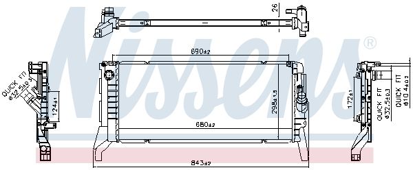 NISSENS 606789 | Radyatör B37-B47-F39-F40-F44-F48-F54-F60