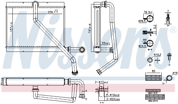 NISSENS 707289 | Kalorifer Radyatörü M47-M52-M54-M57-M57n-M62-E39-E53