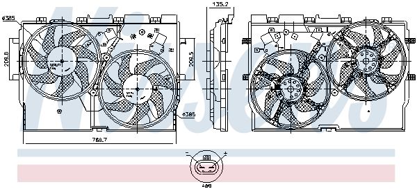 NISSENS 850004 | Fan Motoru (Fiat Ducato 2.2Jtd-2.3 JTD 06 -)