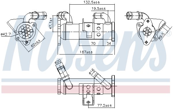 NISSENS 989473 | EGR Radyatörü Sağ R.Rover Sport-Vogue 3.6