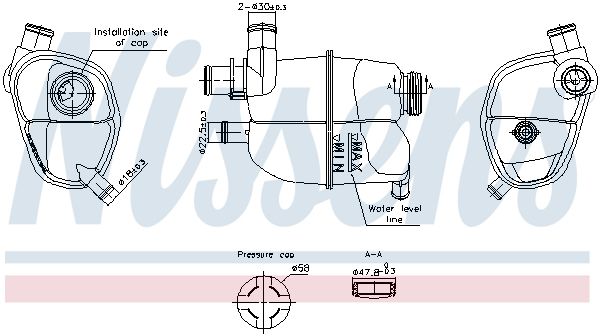 NISSENS 996302 | Genleşme Tankı Mercedes Smart