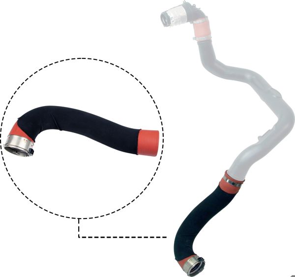 RAPRO 12753 | Turbo Hortumu (Büyük) (Silikon) Renault Master III 2.3 DCI