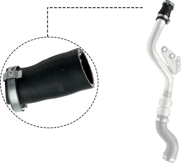 RAPRO R14230 | Turbo Hortumu Küçük Sağ Sport / 3.6 V8