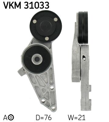 SKF VKM31033 | V Kayış Gergisi (VW Passat 97-05 Audi A4 95-01 A6 96-05 Skoda Superb 02-08) Adr-Aeb-Apt-Alz-Apu-Arm