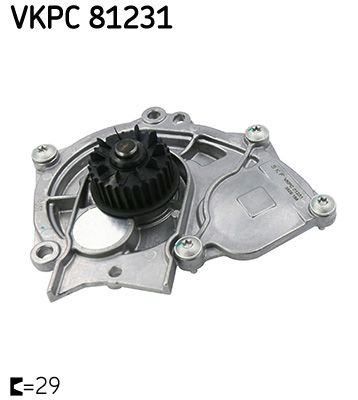 SKF VKPC81231 | Devirdaim-Tek Pompa (VW Golf 13-Passat 15-Polo 15-Audi A3 13-20 A4 13-A5 12-A6 15 -)