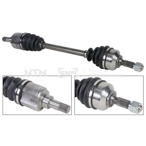 SNR DK59011 | Aks Ön Sol Komple 207 Dıs Freze 21. Dıs Freze 22. Boy 655 mm. Conta Çapı 48mm Ep3-Ep3c-Dv4c Dv4td 1.