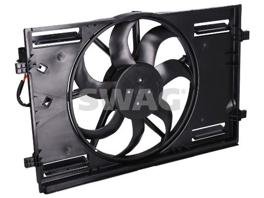 SWAG 33111433 | Fan Motoru Davlumbaz-410 mm 400W VW Golf 13-Passat 15-Audi A3 17-Seat Leon 13-Skoda Octavia 13 -