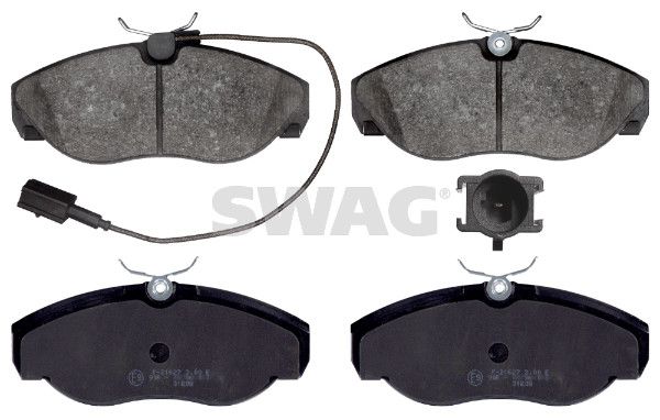 SWAG 70916391 | Ön Fren Balatası Boxer Ducato Jumper 1400Kg (15 Jant) / (94 03) Yuvarlak Soketlı