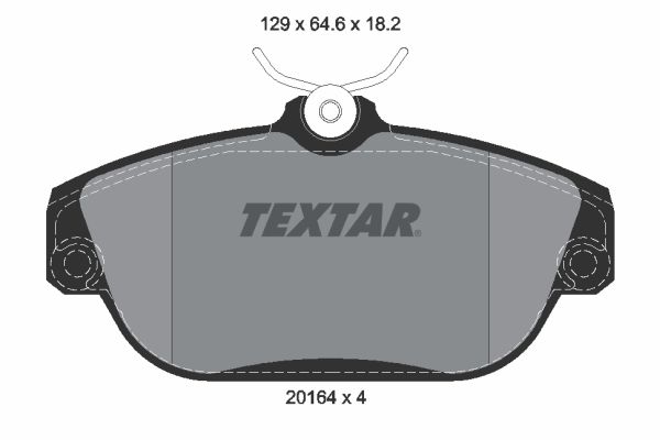 TEXTAR 2016402 | Fren Balatası 940 / 960 / S90 / V90 90-99 Ön