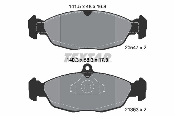 TEXTAR 2054701 | Fren Balatası Opel Astra F / Corsa B / Vectra A Ön