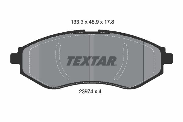 TEXTAR 2397401 | Fren Balatası Chevrolet Aveo / Kalos 04- Ön