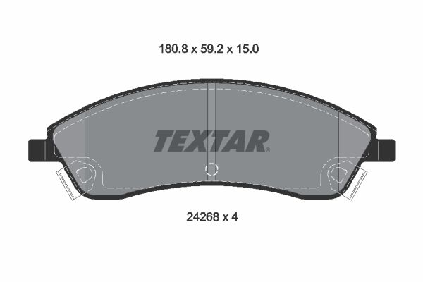 TEXTAR 2426801 | Fren Balatası Srx 04-09 Ön