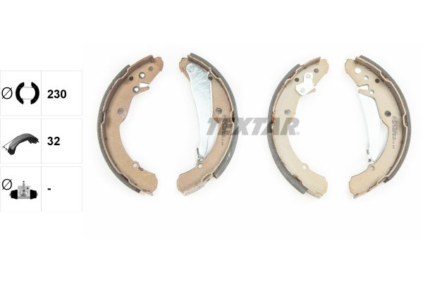 TEXTAR 91052400 | Fren Pabuç Balata VW Caddy II Octavia Roomster