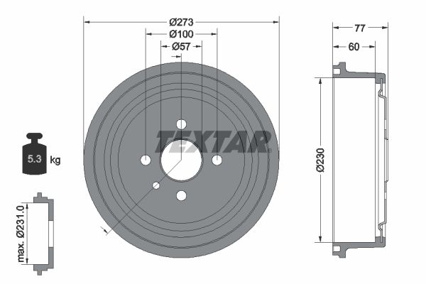 TEXTAR 94048400 | Fren Kampanası Opel Combo B
