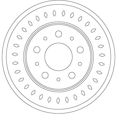 TRW DF6925S | Disk Arka (Ad) 06-Boxer-Ducato-Jumper (Kutu Fıyat Tek) | 1 Adet