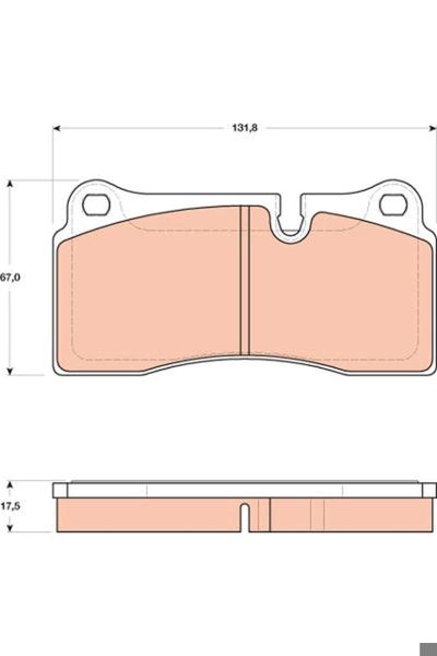 TRW GDB1816 | Arka Fren Balatası- (Audi Q7 07-15)