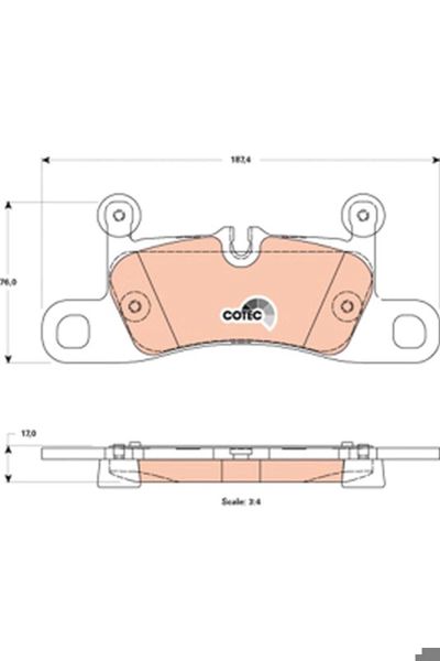 TRW GDB1875 | Arka Fren Balatası-(VW Touareg 10-18 Porsche Cayenne 10 -)
